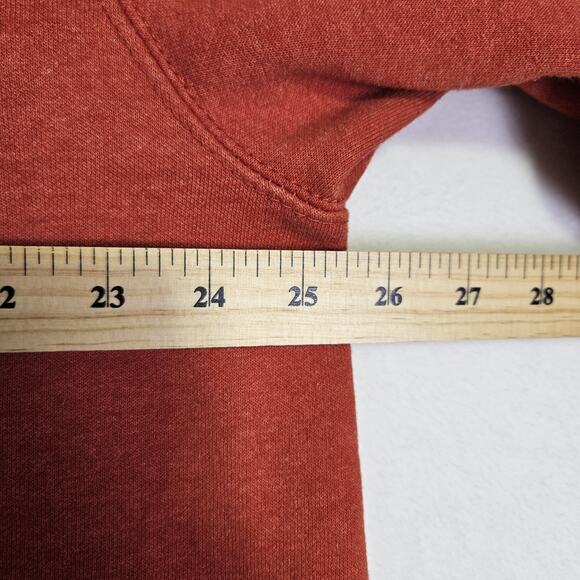 Carhartt Men Loose Fit Midweight Logo Sleeve Graphic Hoodie XL Tall Workwear Red - Picture 13 of 15